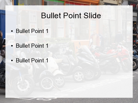 Motorcycle PowerPoint Template inside page