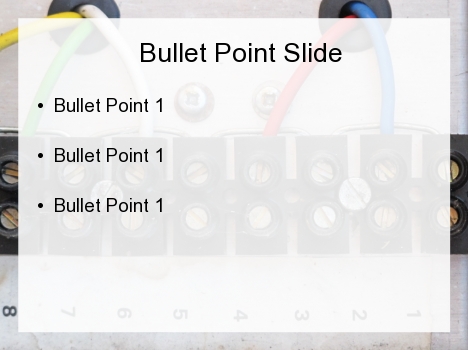 Electrical Wiring PowerPoint Template inside page