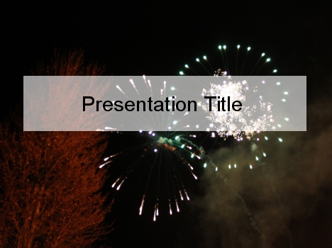 Fireworks PowerPoint Template