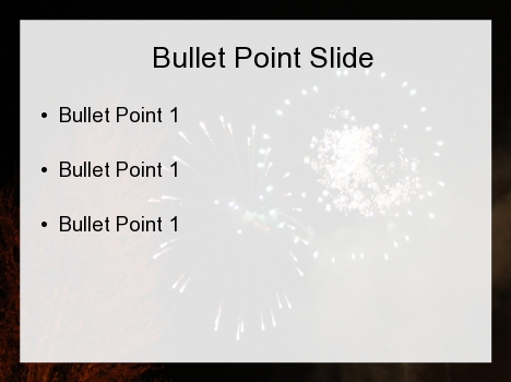 Fireworks PowerPoint Template inside page