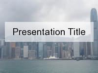 Hong Kong PowerPoint Template thumbnail