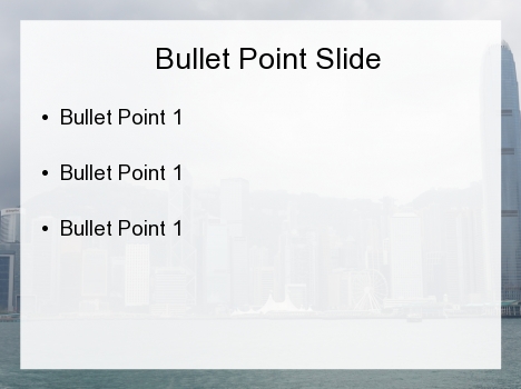 Hong Kong PowerPoint Template inside page