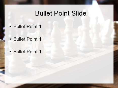 Chess Set PowerPoint Template inside page