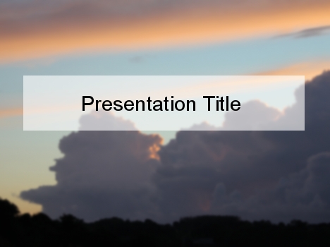 Moody Clouds PowerPoint Template