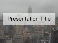 New York Skyline PowerPoint Template thumbnail