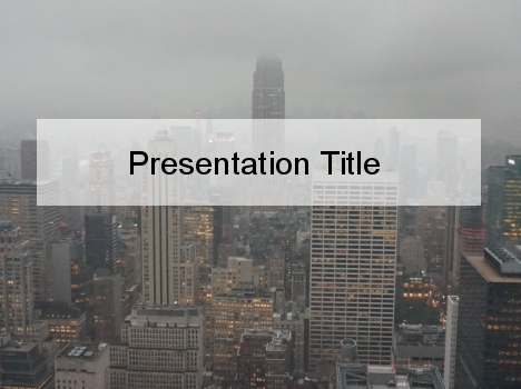 New York Skyline PowerPoint Template