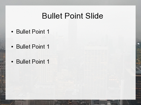 New York Skyline PowerPoint Template inside page