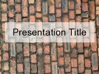 Old Brick PowerPoint Template thumbnail