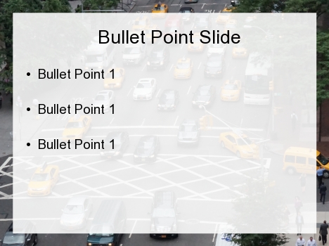 City Block Traffic PowerPoint Template inside page