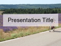 Summer Cycling PowerPoint Template thumbnail