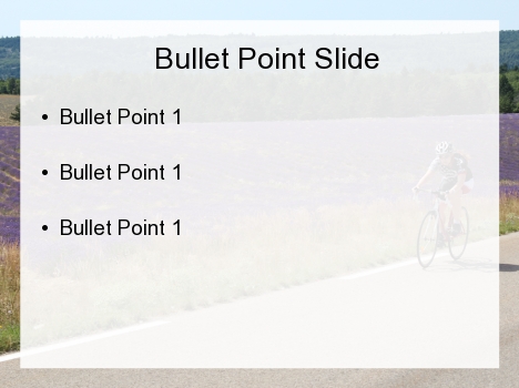 Summer Cycling PowerPoint Template inside page