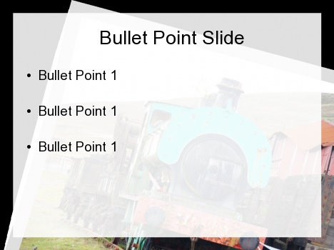 Steam Train Postcard PowerPoint Template inside page