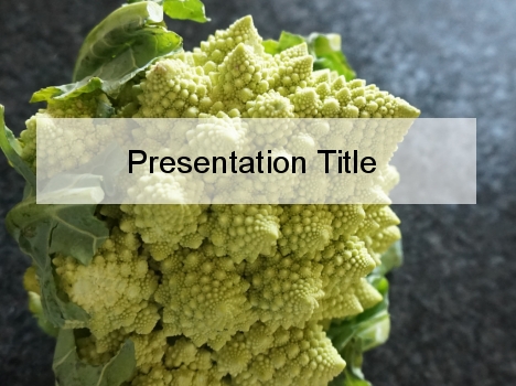 Romanesco Broccoli PowerPoint Template
