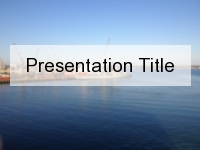 Hazy Port PowerPoint Template thumbnail