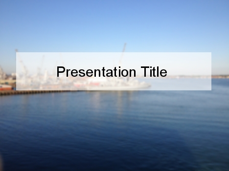 Hazy Port PowerPoint Template