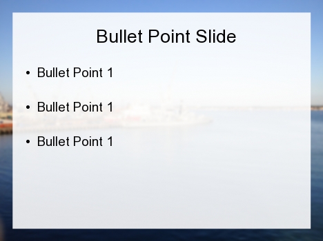 Hazy Port PowerPoint Template inside page